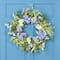 26" Eucalyptus, Hyacinth, Hydrangea & Fern Artificial Spring Wreath